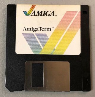 Vintage Commodore Amiga Floppy Disk 1986 Amiga Amigaterm