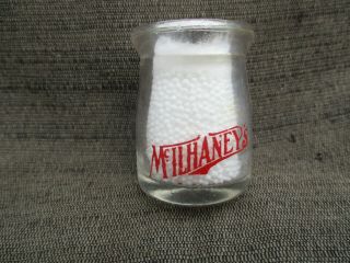 Vintage Mcilhaneys Milk Dairy Mini Pyro Creamer Acl Cream Bottle Lubbock,  Texas