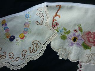 Doily vintage bunting garland flags vintage wedding baby shower 4