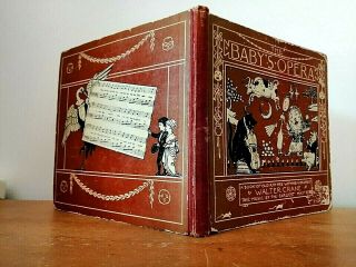 Antiquarian Book The Baby S Opera Illustrated By Walter Crane