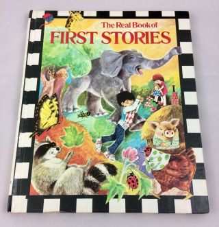 Vtg The Real Book Of First Stories 1976 Rand Mcnally Children 