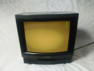 Vintage Classic Sony 13 " Trinitron Color Tv Kv - 1393r