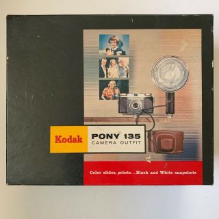 Vintage Kodak Pony 135 Camera Outfit Box 35mm
