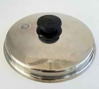 Vintage Saladmaster Stainless Steel 7 3/4“ Replacement Pot Pan Skillet Lid Vapo