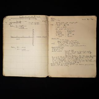 WW2 HAND WRITTEN NOTEBOOK On Engineering CONSTRUCTION R.  A.  F Manuscript SCIENCE 6