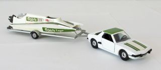 Vintage Corgi Gift Set 37 Fiat X1/9 And Powerboat Near Great Britain 1972