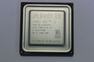 Amdk62450afx Amd - K6 - 2 450 Afx Amd K6 - Ii 450mhz 128k Cache 2.  2 Cpu
