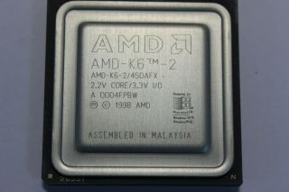 AMDK62450AFX AMD - K6 - 2 450 AFX AMD K6 - II 450MHz 128K Cache 2.  2 CPU 3