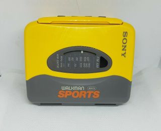 Vintage Sony Walkman Sports Wm - Sxf10 Am/fm Stereo Radio Cassette Player, .