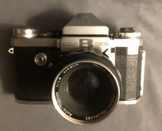 Vintage Beseler Topcon B Camera W Auto - Topcor 58mm F1.  8 Lens W/case