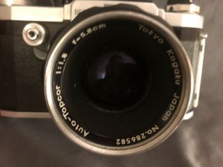 Vintage Beseler Topcon B Camera w Auto - Topcor 58mm F1.  8 Lens w/Case 6