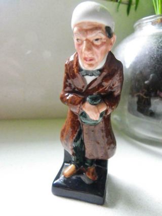 Royal Doulton Porcelain Charles Dickens Figurine - Vintage " Scrooge " 11cm