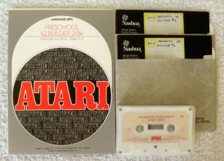 Atari Preschool Iq Builder By Language Arts 800/1200xl/130xe/xegs/1450
