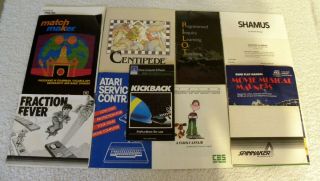 Atari Various Program Manuals Instruction 400/800/1200xl/130xe/1450/1090/822/820
