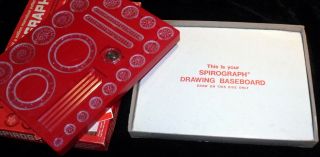 Vintage 1967 Kenner ' s SPIROGRAPH No.  401 Red Set With Instruction Book 3