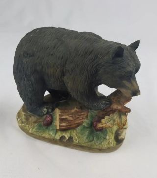 Vintage Lefton Black Bear Ceramic Hand Painted Figurine Porcelain Wild Animal