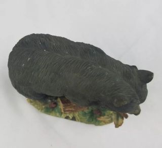 Vintage Lefton black bear ceramic hand painted figurine porcelain wild animal 2