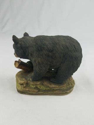 Vintage Lefton black bear ceramic hand painted figurine porcelain wild animal 4