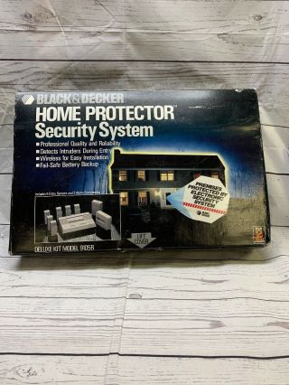 Vintage Black & Decker Home Protector Security System Model 9105b