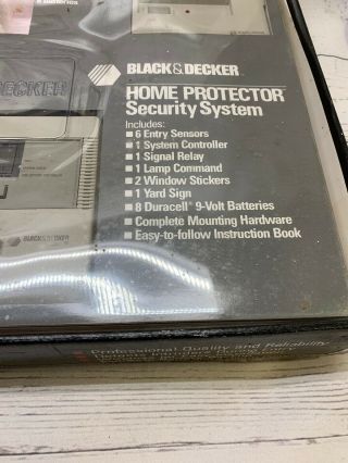 Vintage Black & Decker Home Protector Security System Model 9105B 4