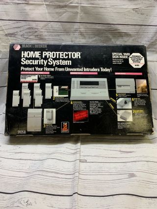 Vintage Black & Decker Home Protector Security System Model 9105B 6