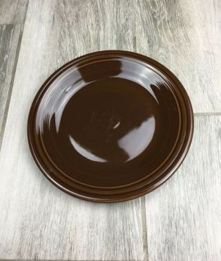 Vintage Fiesta Ware Dinner Plate Chocolate Brown 10 1/2 10.  5 In Homer Laughlin