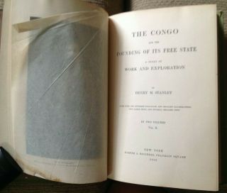 1885 Book THE CONGO The Founding of Its State By Henry M.  Stanley 1st ED 3