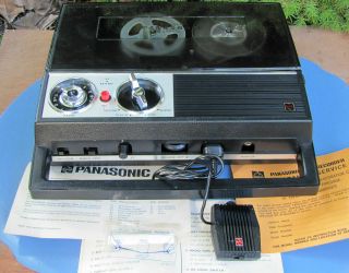 Collectible Panasonic Portable Reel - To - Reel Tape Recorder / Radio Rq - 121s