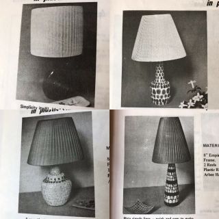 MOD LAMPSHADES Arbee PATTERN BOOK Vintage Rafina Nylon Ribbon Tv Lamp Barsony 5