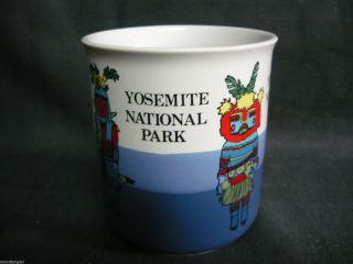 Vintage YOSEMITE NATIONAL PARK COFFEE MUG CUP KACHINA DOLL 2