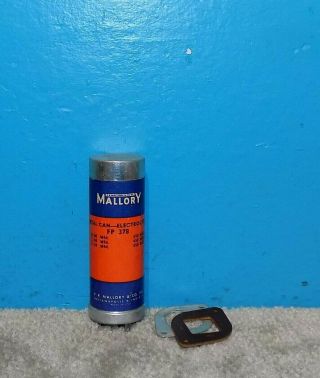 Mallory Fp - 378 Electrolytic Can Capacitor 80/40/20uf @ 450v Fully