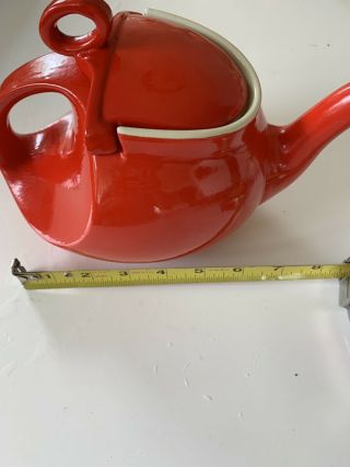 Really Cool Vintage Hall Red Teapot (v184e)
