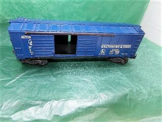Vintage O Lionel 6468 Blue B&o Baltimore Ohio Box Car