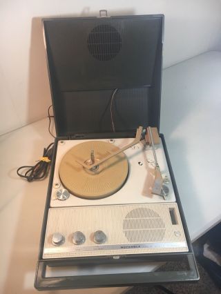 Motorola Vintage Solid State Stereo Turntable Model 181 Great