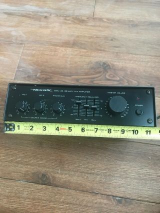 Vintage Realistic Mpa - 45 35w 3 Channel Audio Mixer With Amplifier And Eq