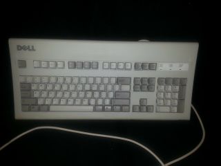 Vintage Dell PS2 AT101W CLICKY Mechanical Keyboard GYUM90SK EXC Low Use 2