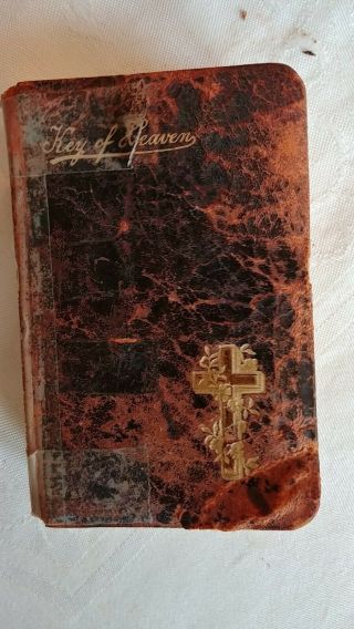 1907 Key Of Heaven Kilner Ed Miniature Catholic Prayer Book,  Missal,  Liturgy
