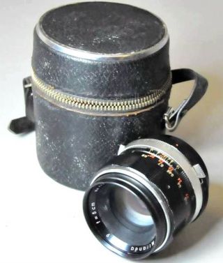 Vintage & Experienced Soligor Miranda 50mm F1.  9 Lens W/ Case Pentax Q Dslr Etc