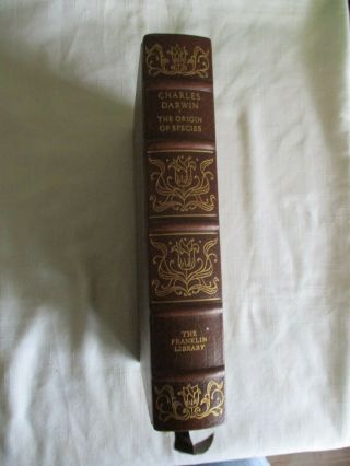 1975 " The Origin Of Species " Charles Darwin Franklin Library Limited Ed Leather