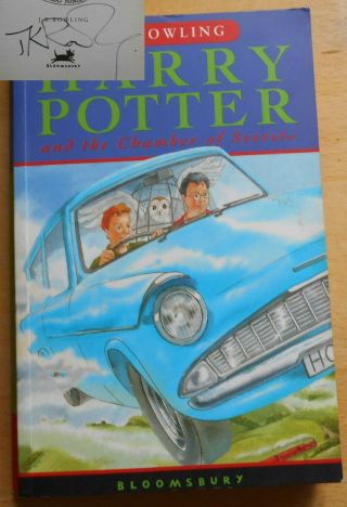 Harry Potter And The Chamber Of Secrets J K Rowling Signed
