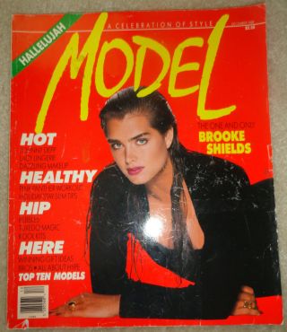 Vtg Model 1988 Brooke Shields Johnny Depp Lingerie Models Pebbles Guess Ads Top