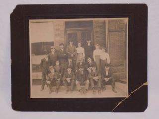 Old Vintage Photograph Rock Island Illinois Post Office Employees Dog Carriers