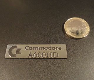 Commodore Amiga 600 HD Label / Logo / Sticker / Badge 49 x 13 mm [261b] 4