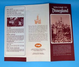 VINTAGE 1972 WELCOME TO DISNEYLAND Brochure Map Guide Rock n Roll Reunion 4