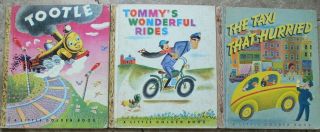 3 Vintage Little Golden Books Tommy 