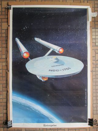 1976 Star Trek Enterprise Vintage Memorabilia Poster Dargis 3435 John Carlance