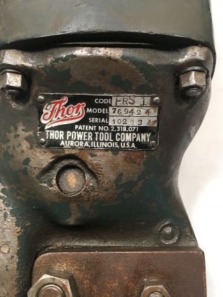 Vintage Thor Power Tool Co.  Pneumatic / Air Riveting Tool