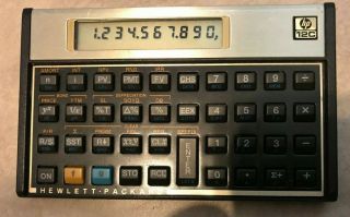 Vintage HP 12C Financial Calculator w/ case Hewlett Packard 2