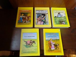 5 Hardcover Books Laura Ingalls Wilder Little House Series Farmer Prairie Plum
