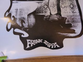 FRANK ZAPPA - VINTAGE ROLLED POSTER - SITTING ON THE TOILET - APPROX 23 X 29 2